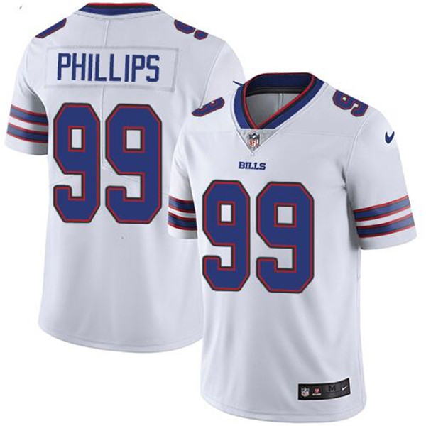 Men's Buffalo Bills #99 Harrison Phillips White Vapor Untouchable Limited Stitched Jersey